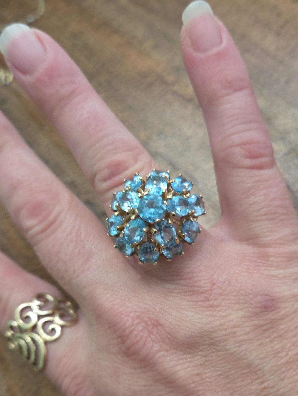10k Blue Zopaz Ring
